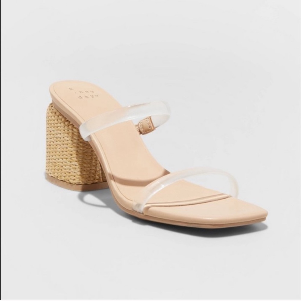 A new day Miley pumps clear strap sandals